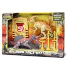 Комплект за игра с 2 динозавъра и аксесоари, Lanard Toys, Primal Clash, Сив-Бежов
