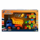 Комплект 4 строителни превозни средства и аксесоари, Zapp Toys, Самосвал