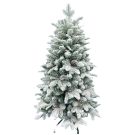 Изкуствена коледна елха със сняг и шишарки, Alska, 120 см