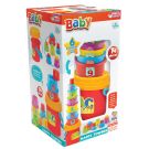 Играчка за сортиране и подреждане, Dede, Happy Towers, 14 части