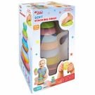 Играчка за сортиране и подреждане, Dede, Кула от меки чаши, 9 части