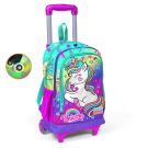 Раница тип куфар с 3 отделения, Coral High, модел еднорог