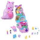  Комплект за игра с 2 кукли и аксесоари в чанта, Polly Pocket, Mama and Joey Kangaroo, HKV50