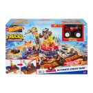 Игрален комплект с офроуд автомобил Monster Trucks, Hot Wheels, Ultimate Crush Yard, HNB96
