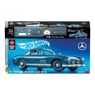 Конструктивен комплект и метална количка, Brick Shop, Hot Wheels, Mercedes Benz 300 SL, HWW25