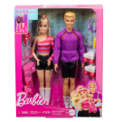 Комплект 2 кукли Barbie Fashionistas, 65th Anniversary, Barbie и Ken с 6 аксесоара, HXK90