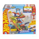 Комплект за игра 2в1 с количка, Hot Wheels, Transforming Stunt Garage, JHL94