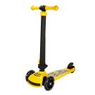 Сгъваема тротинетка с 3 колела и светлини, Pilsan, Power Scooter, Жълта