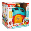 Играчка за сортиране, Dede, Baby Shape Sorter House, 13 части