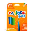 Комплект 10 цветни молива, Carioca, Baby Adventurous