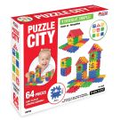 Строителен комплект, Dede, Puzzle City, 64 части