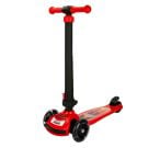 Сгъваема тротинетка с 3 колела и светлини, Pilsan, Power Scooter, Червена