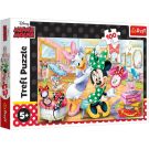 Пъзел Trefl, Minnie Mouse в салона за красота, 100 части